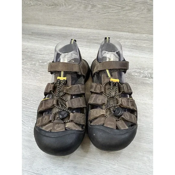 Keen Women's Sandal Brown Leather 6 Waterproof Hiking Outdoor Trail Toe Shoes‎ - Picture 2 of 8